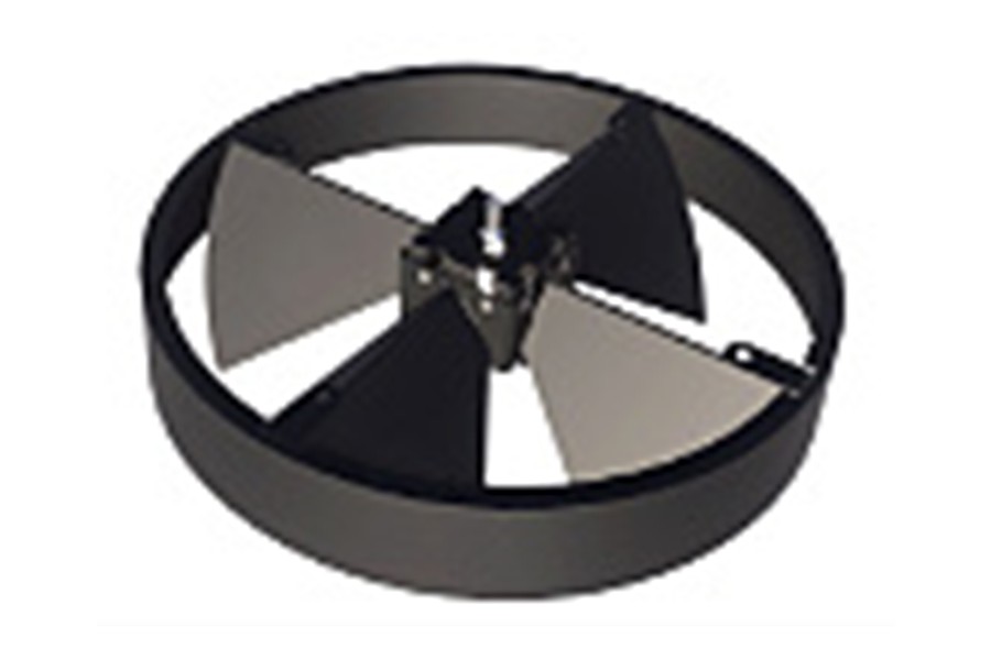 Round butterfly airflow damper