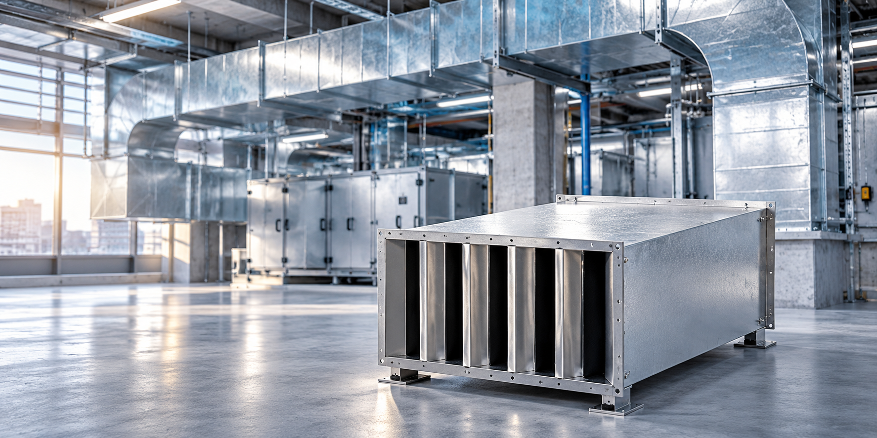 Rectangular sound attenuator